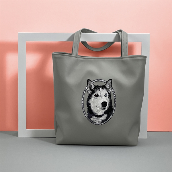 Pet Portrait Tote Bag Sasha